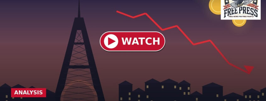 Fostoria News Graph showing France's debt decline and crypto impact with Fostoria Free Press logo.